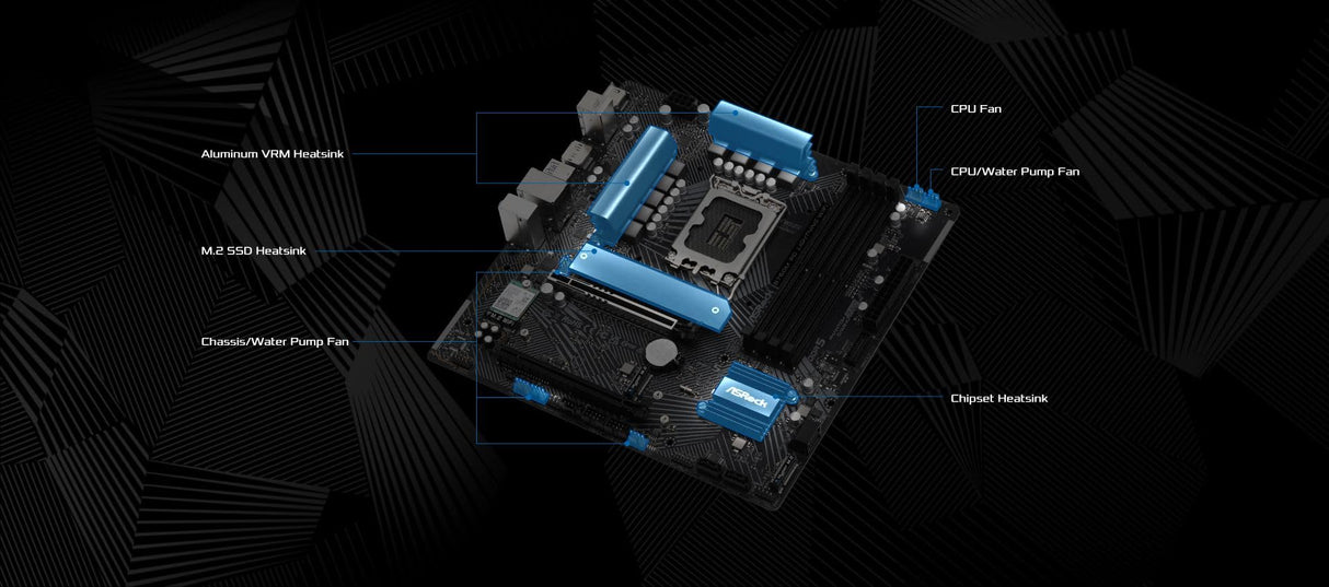 Carte Mère ASRock B760M PG Lightning WiFi DDR5 (Intel LGA 1700) Micro ATX