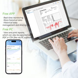 ViATOM Oxímetro de Pulso Pediátrico, Monitor de Oxígeno Para niños que realiza un Seguimiento Continuo de los Niveles de Oxígeno en Sangre de los Niños con Recordatorio de Audio