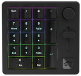 Glorious Gaming GMMK Macro Numpad - Cavo o wireless Bluetooth, alluminio premium, personalizz., cursore e manopola programmabili, RGB, switch lineari, 18 ABS Doubleshot Keycaps - Ardesia nera