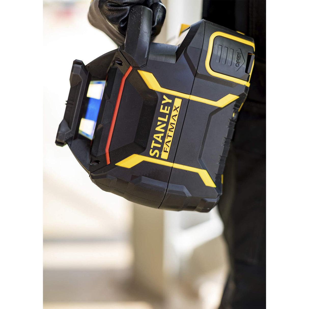 Stanley - FatMax FMHT77446-1 Nivel láser rotativo de luz roja RL600 a pilas