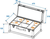 ROADINGER Flight Case para el Transporte de Efectos de Luces Cables Faros 4X TL-3 TCL