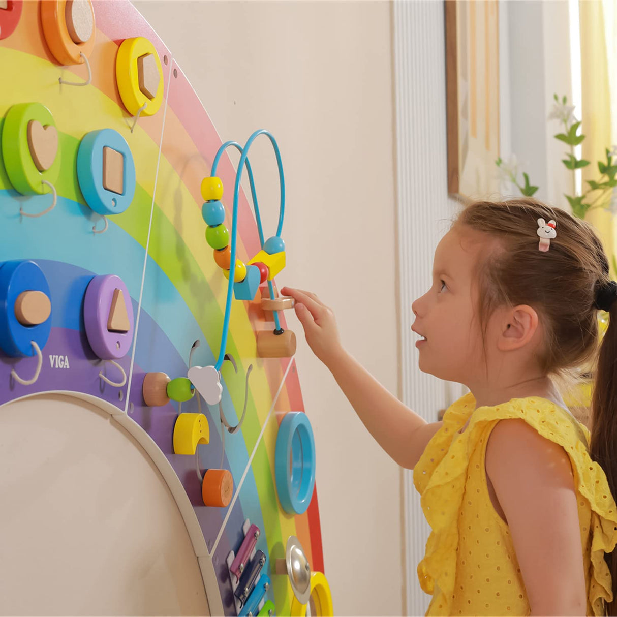VIGA Toys Wall Activity Panel-Rainbow (44642)
