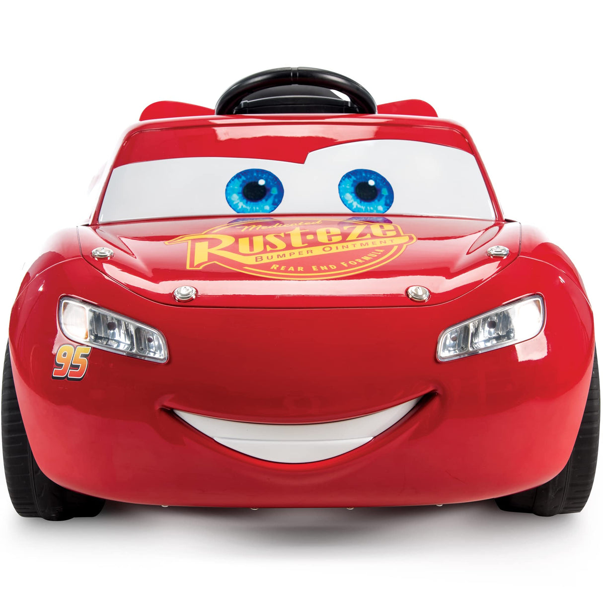 Coche eléctrico para niños Huffy Disney Rayo Mcqueen, Coche motorizado 6v Rayo Mcqueen Rojo.