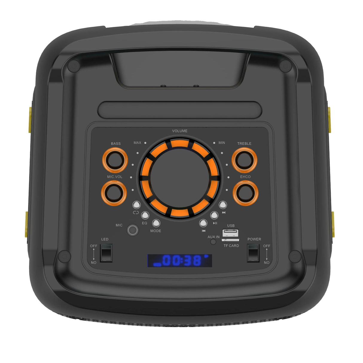 N-Gear The Flash Banger 777 Music Box - Caja portátil Bluetooth con Efectos de luz RGB y Altavoz de Graves de 8" - 160 W MP3 PartyBox con batería, Mando a Distancia y micrófonos
