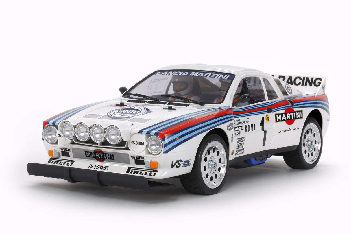 Tamiya Fiat 58654 1:10 RC Lancia 037 Rally TA-02S-coche/vehículo teledirigido, modelismo, Kit, Hobby, Tinkering, Modelo, Montaje, Color Non renseigné