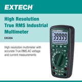 Extech EX530A Heavy Duty True RMS Multimeter (50000 count)