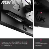MSI MPG 272URX QD-OLED 26,5" 4K UHD Monitor Gaming - Panel OLED 3840 x 2160 Quantum Dot,EL Gen3, 240Hz / 0,03ms, 99% DCI-P3, ΔE≤2, DisplayHDR True Black 400, KVM, DP 2.1a, HDMI 2.1, USB Type-C