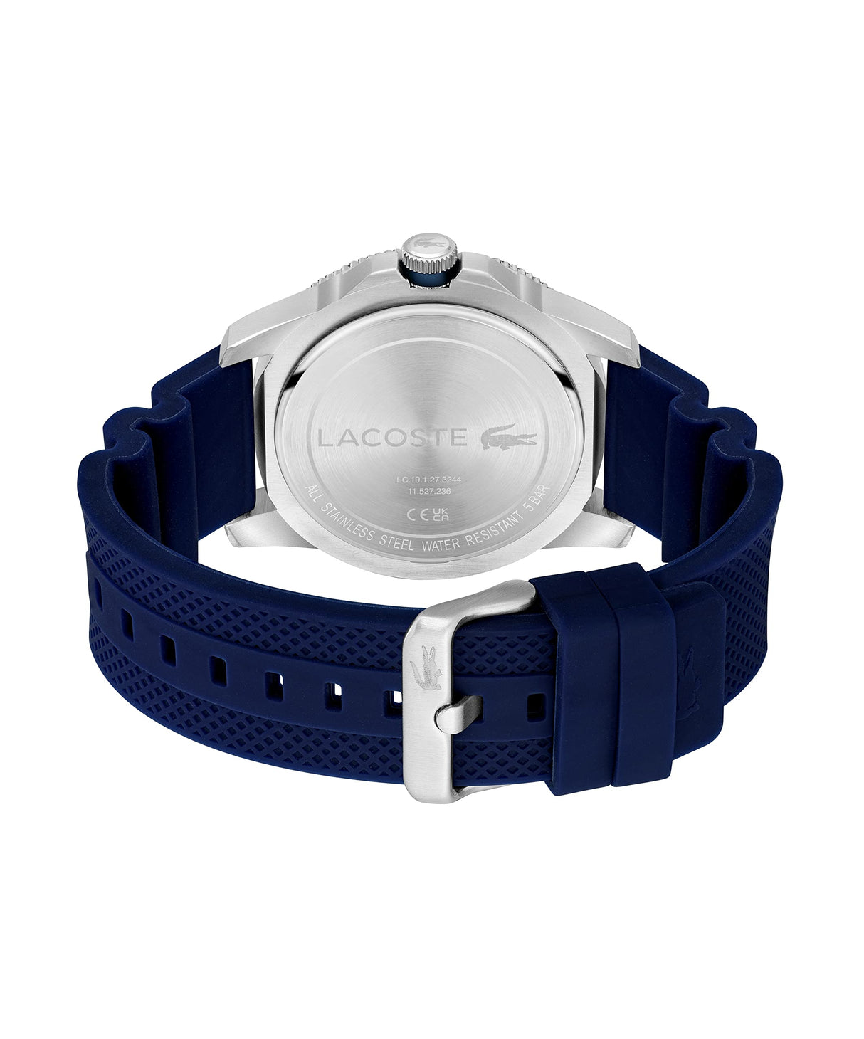 Lacoste Reloj Analógico de Cuarzo para Hombre Colección Regatta con Correa de Silicona Azul Marino - 2011202