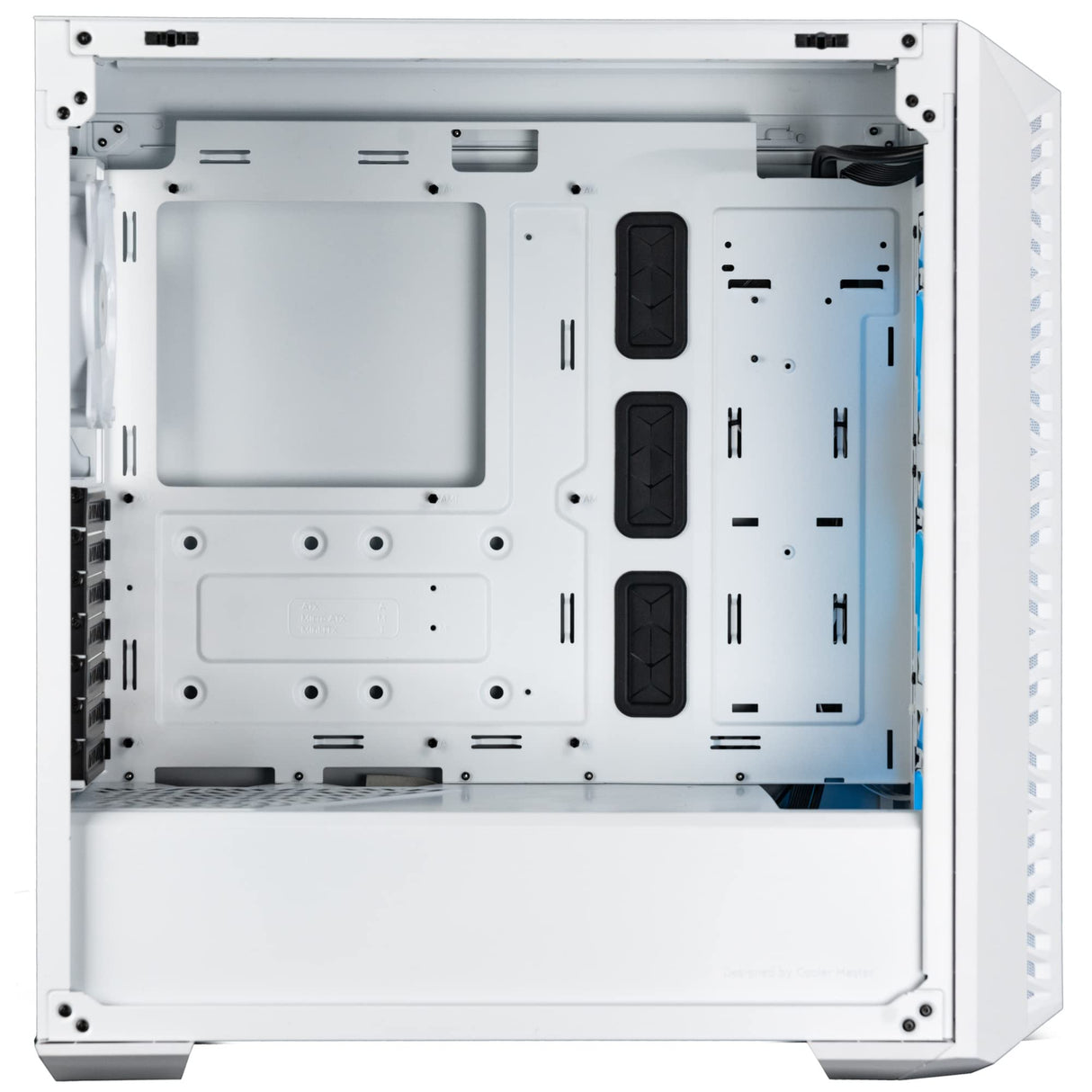 Cooler Master MasterBox 520 Mesh Caja PC - Media Torre ATX con 3 Ventiladores Preinstalados, Múltiples Configuraciones de Flujo de Aire, Paneles Frontal Mallado y Lateral TG, Controlador ARGB - Blanco