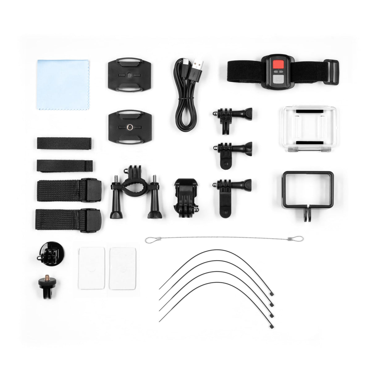 Kruger&Matz Cámara Deportiva 4K 60 FPS Visión P400 4GB RAM Pantalla 2" 320 x 240 Pixeles WiFi Micrófono Funda Impermeable KM0292