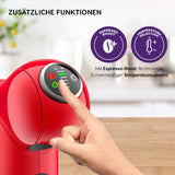 Krups Nescafé Dolce Gusto Genio S Plus KP3405. Cafetera de cápsulas, Eco, pantalla táctil, 4 ajustes temperatura, rojo