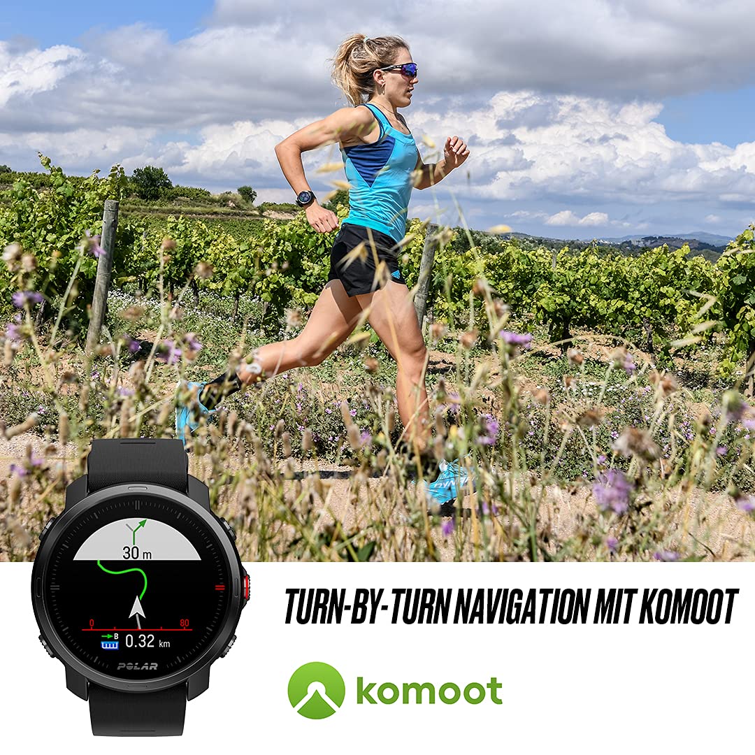 Polar Grit X - Outdoor Multisport Watch con GPS con Brújula, Altímetro y Durabilidad de Nivel Militar para Practicar Trail Running, Mountain Bike, Ciclismo - Batería de Larga Duración