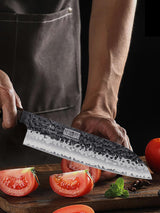 HOSHANHO Juego de Cuchillos de Cocina, Juego de 3 Piezas de Cuchillos Japones de Acero de Alto Carbono, Cuchillo de Chef Cuchillo Santoku Cuchillo para Pelar, Mango Ergonómico de Palisandro