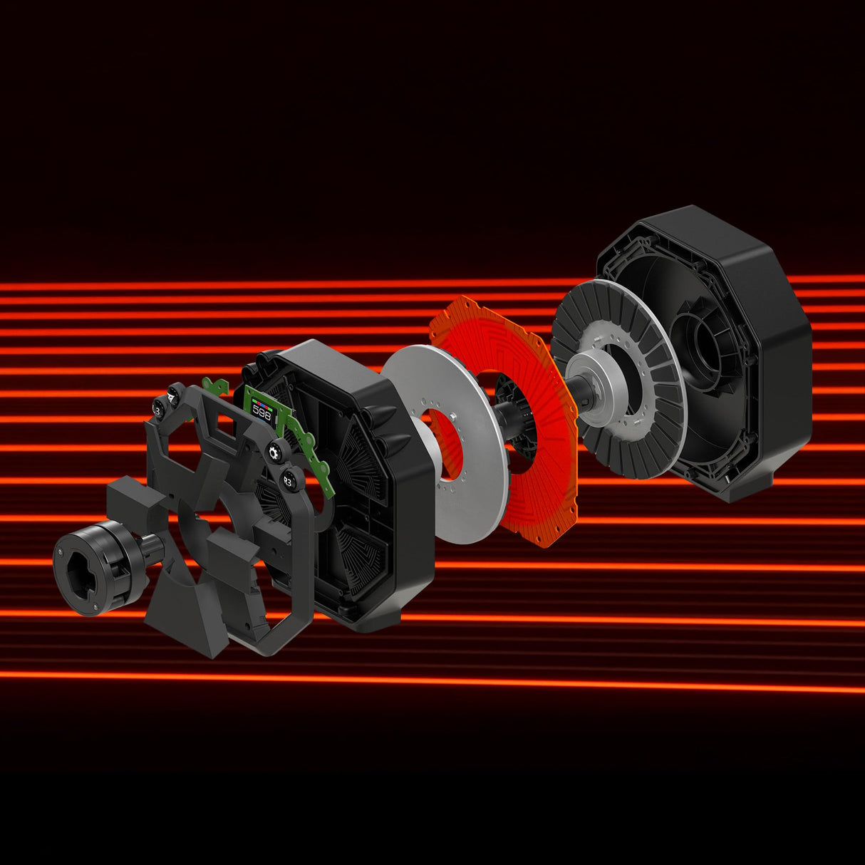 Thrustmaster T598 Servo Base, Base de Volante de Carreras Force Feedback Direct Axial Drive para PS5, PS4, PC