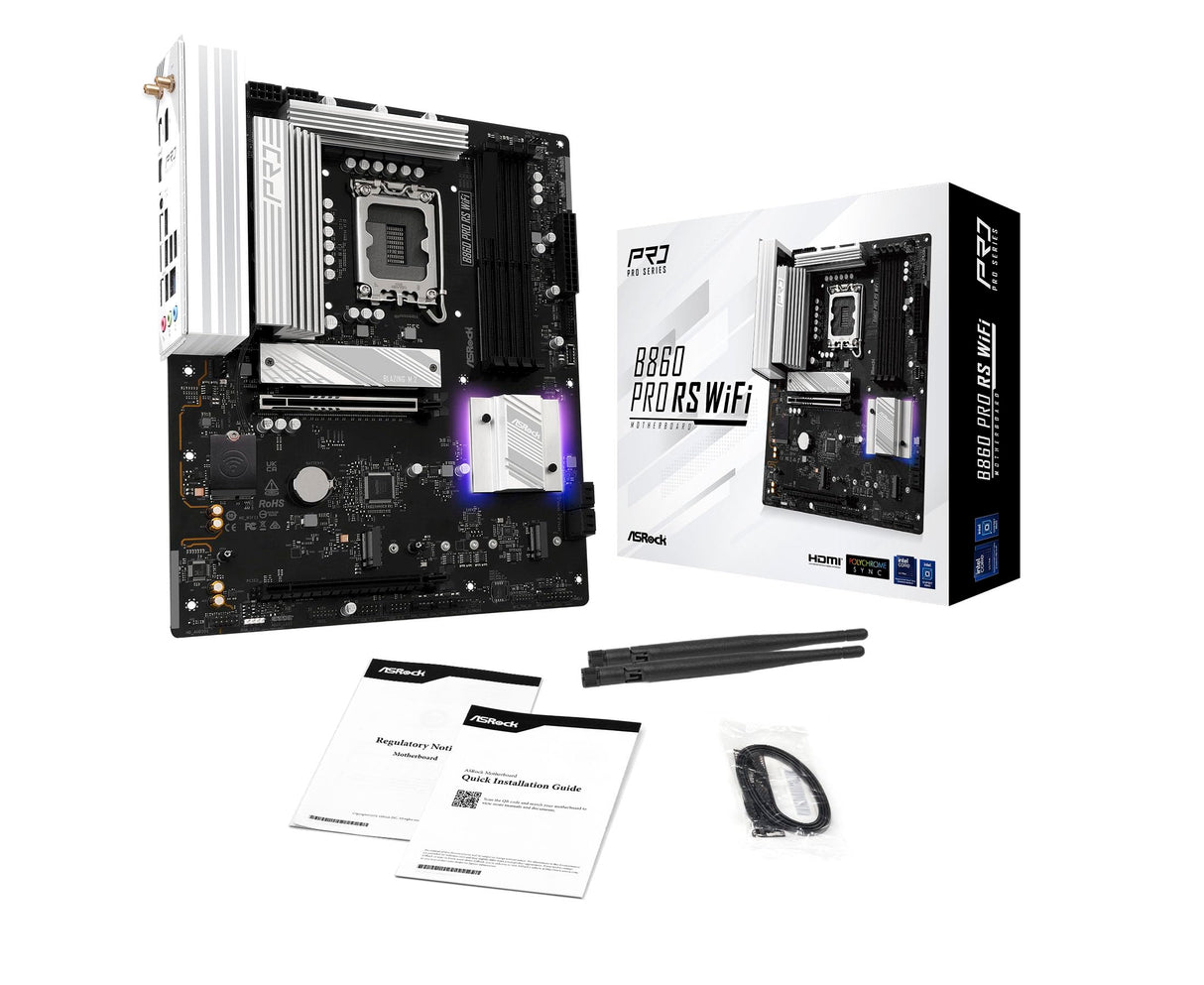 ASRock B860 Pro RS WiFi DDR5 Intel S1851 Retail (90-MXBRK0-A0UAYZ)