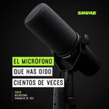 Shure SM7B - Micrófono dinámico cardioide, Proporciona un Sonido cálido para radiodifusión, podcasts y grabación