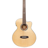 ORTEGA Acoustic Bass 4-String Deep Series 5 Tapa de abeto macizo Sapele D538-4