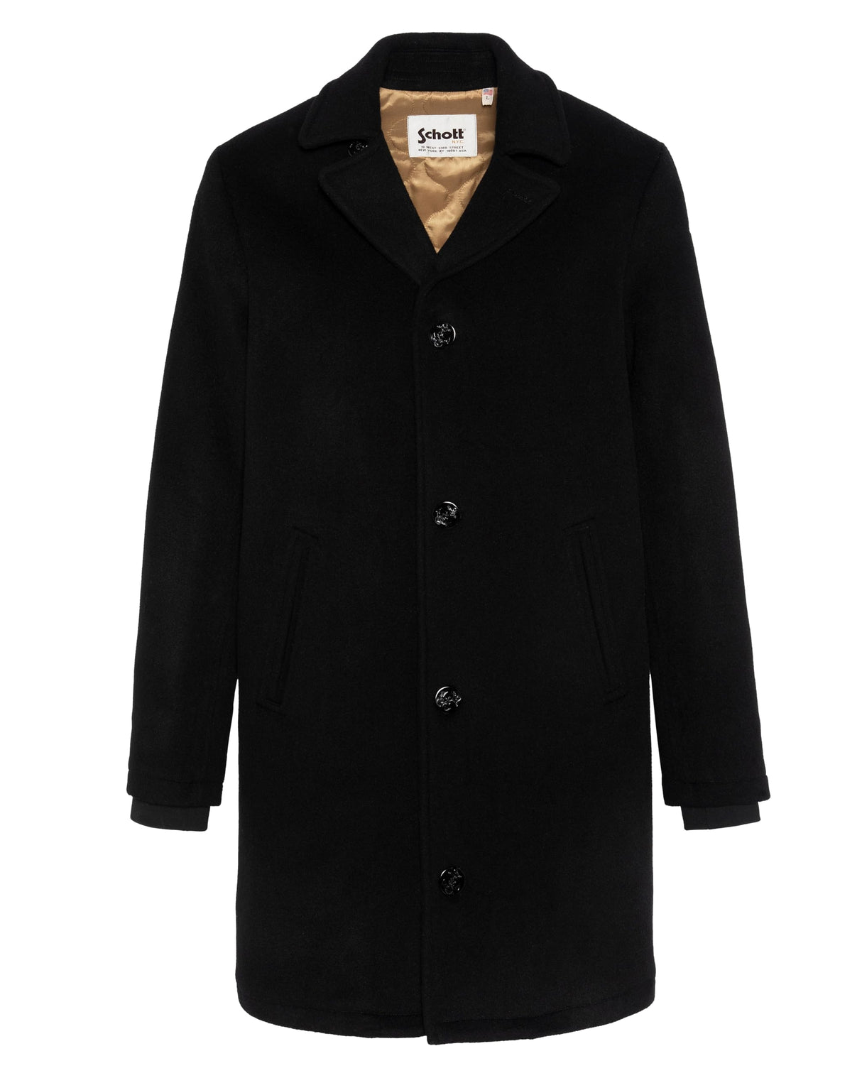 Schott NYC Millas 2 Chaqueta, Negro, S para Hombre