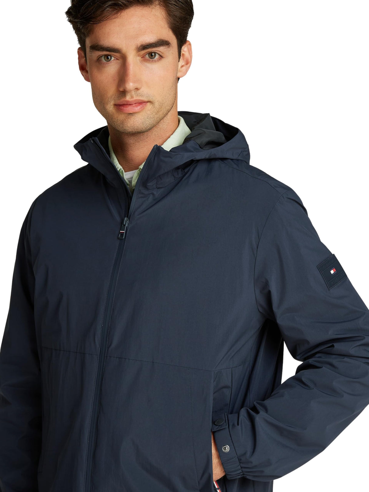 Tommy Hilfiger Cortavientos Hombre Branded Hooded deportivo, Azul (Desert Sky), XXL
