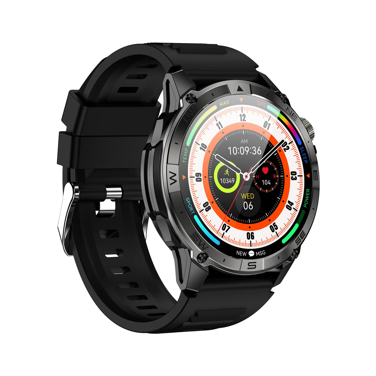 VALDUS VG40 Pro (2025) Negro - Reloj Inteligente de Salud con función de telefonía - Pantalla AMOLED - Atleta Robusto, Normal, Normal