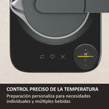 Haier Hervidor Inteligente Series 7 con Control de Temperatura por grado, Pantalla LCD, 6 programas automáticos, Mantener Caliente, Acero inoxidable, Ahorro de energía, 1,3 L, 2000 W, Gris
