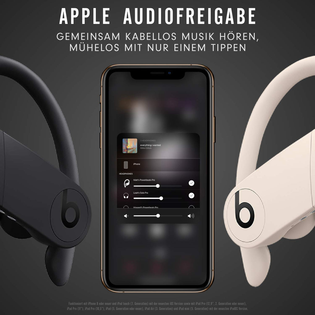 Beats by Dr. Dre Powerbeats Pro, Auriculares Totalmente Inalámbricos, Bluetooth NFC, Talla Única, Negro