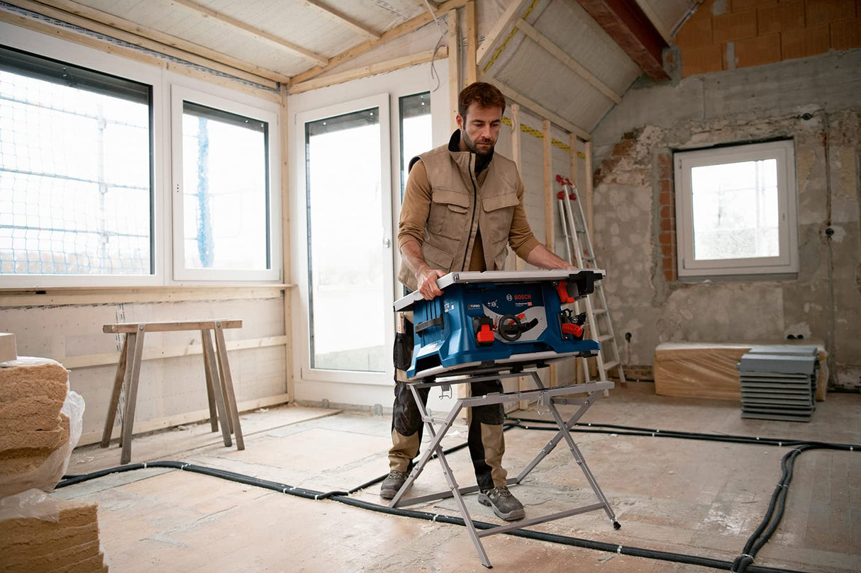 Bosch Professional BITURBO sierra circular de mesa a batería GTS 18V-216 (Ø de la hoja de sierra 216 mm, sin batería ni cargador, en caja)