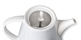 LACOR 69289 - Hervidor de Agua de cerámica Gala Grey, Blanco/Azul, 1L