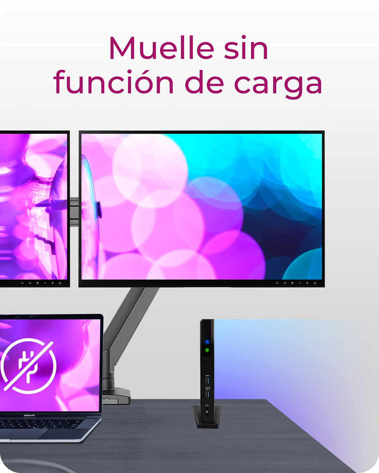 ICY BOX Docking Station USB 3.0 / USB-C (11-en-1) con 2x HDMI, 6x USB 3.0 HUB, Gigabit Ethernet, DisplayLink, Dock Station Portatil, IB-DK2251AC