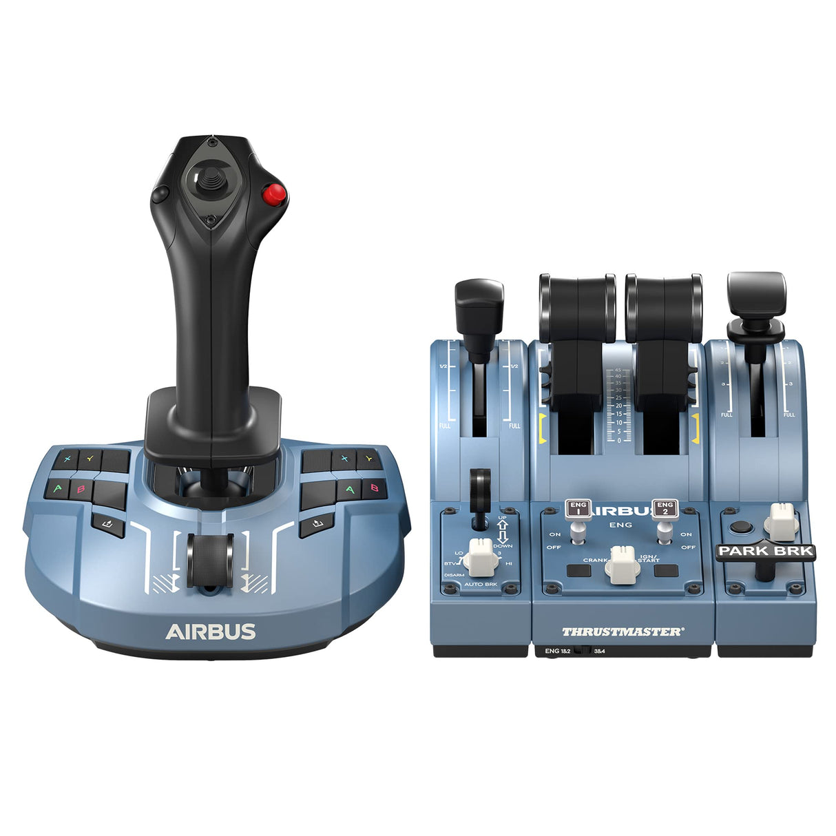 Thrustmaster TCA Captain Pack Airbus Edition - Pack Sidestick/Throttle/Throttle Addon para PC - Licencia Oficial Airbus