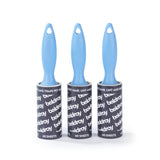 Beldray Rodillos de Pelusa Manuales - Paquete de 3, Extra Adhesivos, Elimina el Polvo, la Pelusa, el Pelo de Mascotas, Mangos Resistentes, Ganchos para Colgar, 60 Hojas por Rollo