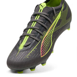 PUMA Ultra 5 Pro FG/AG JR, Zapatillas de fútbol, Matte Aged Silver-Yellow Alert-Sun Struck, 30 EU