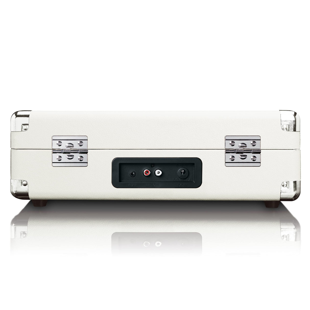 Lenco TT-115CR - Tocadiscos Bluetooth, Altavoces Integrados, Estuche Compacto Portátil Tocadiscos, USB, AUX, Adaptador 45RPM, Crema