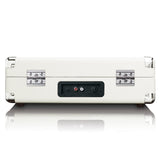 Lenco TT-115CR - Tocadiscos Bluetooth, Altavoces Integrados, Estuche Compacto Portátil Tocadiscos, USB, AUX, Adaptador 45RPM, Crema