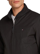 Tommy Hilfiger Cortavientos Hombre Harrington impermeable, Negro (Black), L