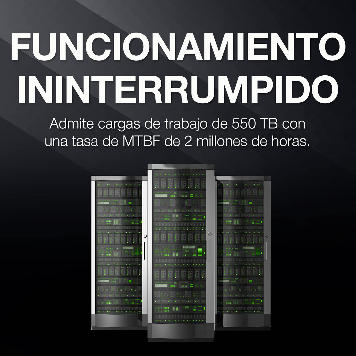 Seagate Exos 7E10, 6 TB, Unidad HDD interna - 3,5 pulgadas 4Kn SAS 6 Gb/s, 7200 r.p.m., 256 MB de caché y 2M de MTBF para empresas, centro de datos (ST6000NM004B)