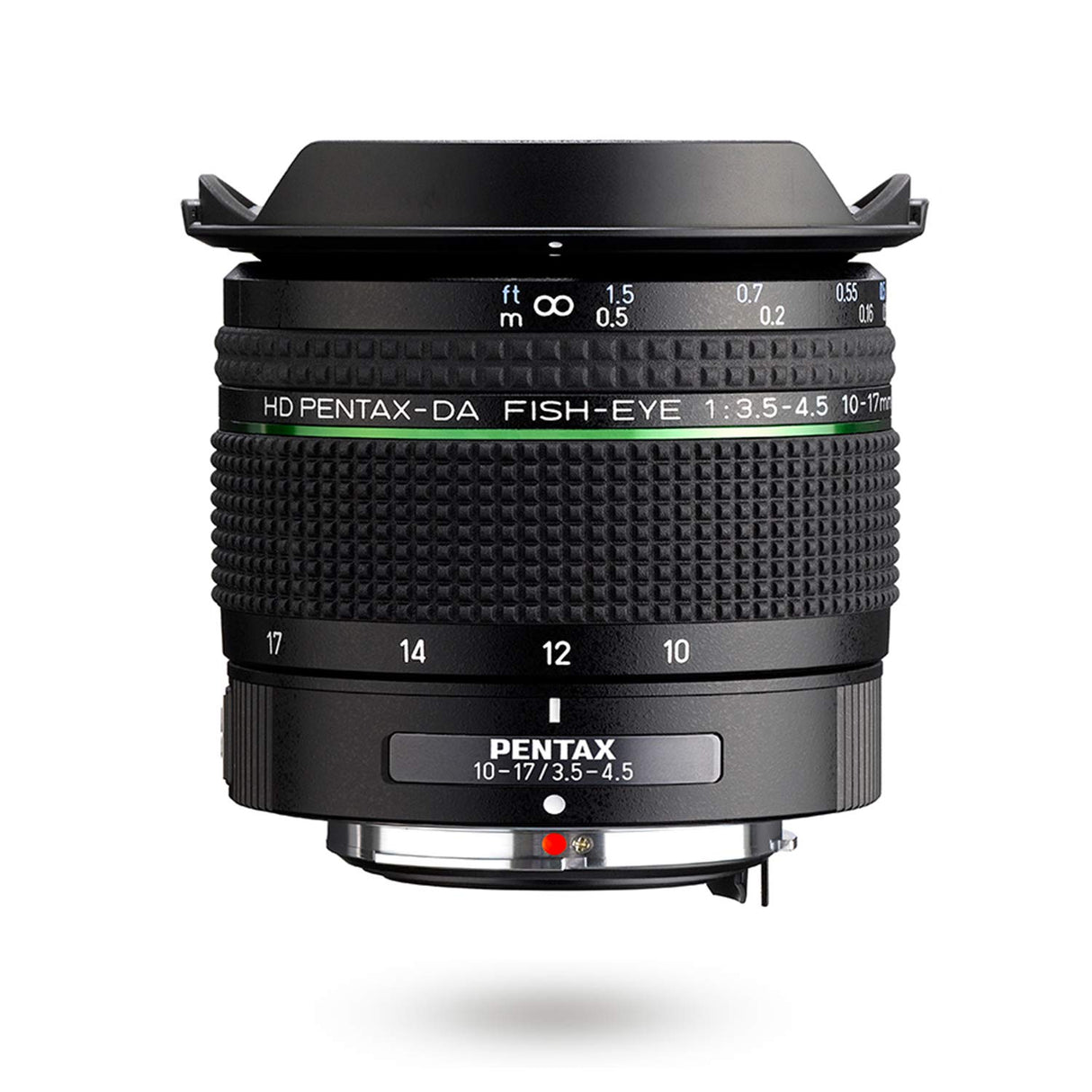 HD PENTAX-DA Fish-Eye 10-17mm F3.5-4.5 ED Lente de Zoom Ultra Gran Angular compacta y Ligera Lente de Ojo de pez Diagonal para cámaras réflex Digitales K-1 II K-70 KP