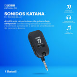 BOSS Katana:GO | Amplificador de Auriculares Personal para Guitarra y bajo | Sonidos preconfigurados de amplis Katana de Directo | Tecnología Espacial Avanzada