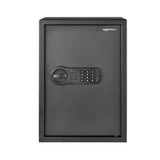 Amazon Basics Caja fuerte Electrónico de acero para el hogar con cerradura de teclado digital programable para joyas, dinero y objetos de valor, 51 litros, 35 x 33 x 50 cm, Negro
