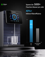 ZACHVO Sistema de ósmosis para agua potable, 10 niveles de temperatura, filtro de agua de ósmosis, filtro de agua potable, depósito de agua de 7 litros