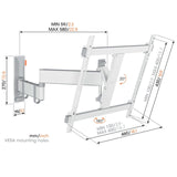 Vogel's TVM 3445 Soporte TV Giratorio para televisores de Entre 32 a 65 Pulgadas, Máx 25 kg, Gira hasta 180º, Inclinable hasta 20º, Soporte para TV máx. VESA 400x400, Compatibilidad Universal
