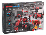 fischertechnik ADVANCED Mechanic & Static 2, 536622 – kit de construcción, juguete educativo para niños, 30 modelos, 1 motor, a partir de 9 años