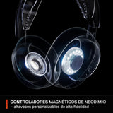 SteelSeries Arctis Nova 3P Wireless Auriculares Gaming multiplataforma - App - Batería 40h - Controladores magnéticos de neodimio - 2,4 GHz/Bluetooth - Micro extraíble - PS5, PS4, PC, Switch -Aqua