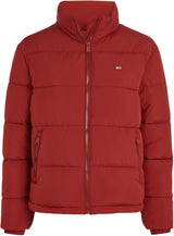 Tommy Jeans Cazadora Acolchada Mujer Essential Puffer con Cuello Alto, Rojo (Regatta Red), L