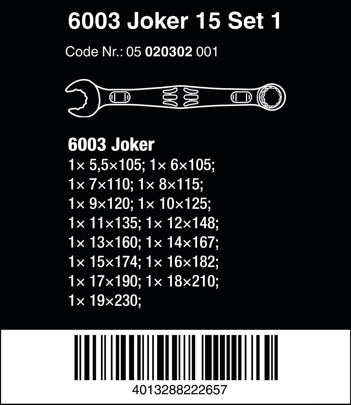6003 Joker 15 Set 1