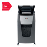 Rexel 2020225X - Destructora Automática Rexel Optimum AutoFeed 225X de Corte en Partículas P4 para Oficina, Destruye Hasta 225 Hojas a la Vez, Papelera Extraíble de 60 Litros, con Ruedas y Silenciosa