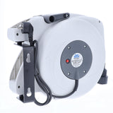 as - Schwabe Carrete de cable retráctil automático 20 m H05VV-F 3G1,5 - Enrollador de manguera - 180° Giratorio - 2 m de cable de conexión - desmontable - Montable en Pared y Techo - IP20, 12645