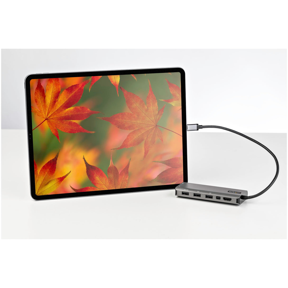StarTech.com Adaptador Multipuertos USB-C - Docking Station USB Tipo C a HDMI o Mini DisplayPort 4K60 - Replicador de Puertos USBC PD 100W - Hub USB 4 Puertos - Red - con Cable de 30cm (DKT31CMDPHPD)