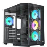 Itek Case Dark Cave AKU - Gaming Tower - ATX - 4x12cm ARGB Fan - USB3 & Type-C- Pared Lateral y Frontal de Vidrio Templado