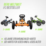 BERG Pedal Gokart Buddy Choppy Neo | Coche de Pedales, Seguro y Estabilidad, Juguete para niños Adecuado para niños de 3 a 8 años